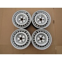 4× колесо штампованное volkswagen oe t5 / t6 6.5 