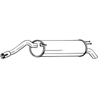Bosal 148 - 185 глушитель конечный