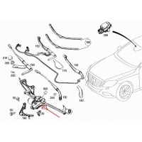 Mercedes - benz s w222 фронт windshield wiper mechanism a2228207700