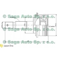 10p2087urw шрус внешний toyota 4runner land cruiser