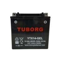 Аккумулятор tuborg ytx14 - gel 12v 12.6ah 220a мощный uruchomiony honda bmw