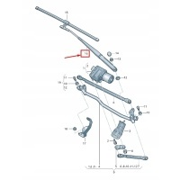 Audi a3 sportback 8p фронт right wiper arm праворульные 8p2955408a