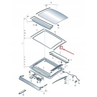 Audi q3 f3 outer side sunroof seal 4k5877297