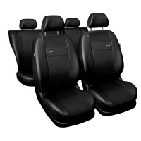 Чехол на комплект сидений auto - dekor кожа искусственный чёрный универсальные