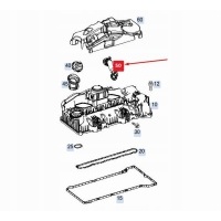 Mercedes - benz gle w167 engine vent hose a6540100504 original