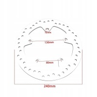300mm / 240mm motocykl диск тормозной g310r g310gs 2017 - 2021 40 202 - silver