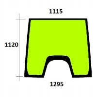 Стекло переднее для valtra 6000; 8000; t120 - t190; m120 - m150; x100 - xm150