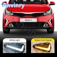 Rnvinry for kia рио 2021 свет противотуманные фары переднего бампера светодиодный drl с указат. поворота