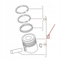 Audi a1 8x engine piston complete 03c107065ck