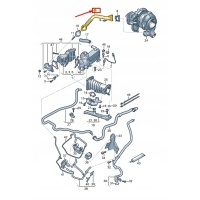 Audi a8 d5 connecting pipe 059131525fk