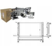 Nissens радиатор двигателя 8d0121251n 4b0121251f 4b