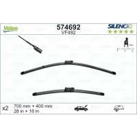 перо стеклоочистителя valeo 574692 передняя 700 мм