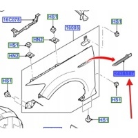 Заглушка крыла правая передняя mondeo mk4 2010 - 1754158 _ bs71 - 16c216 - af