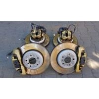Bmw f06 f10 f12 тормозные диски клеммы тормозной передняя 348 задняя 345 золотые комплект 4s