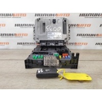 Блок управления двигателем комплект Peugeot 407 2006 1942CR, 0281012984, 9662213380, 1942CR