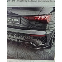 Audi rs3 сплиттеры задняя боковое maxton rs 3 8y познан