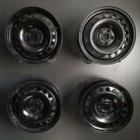 4× колесо штампованное volkswagen oe 5qf601027j / k 6.5 