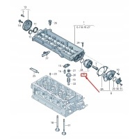 Audi q5 8r engine timing camshaft adjuster unit 03l109088