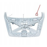 Skoda октавия 5e mk3 right tailgate wiring harness 5e5972176e