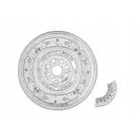 Колесо двухмассовый renault 123001166r
