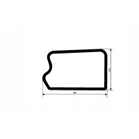 Стекло двери нижняя jcb 532 , 530 , 531 - 70 , 533 - 105 , 535 - 125 , 535 - 140 , 535 - 60