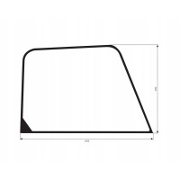 Боковое стекло правый jcb 505 - 20 тс , 525 - 60 400 / r0092