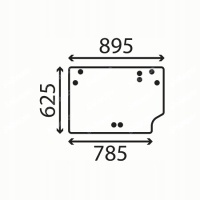 Стекло задняя manitou mlt 1035 , 634 , 731 , 735 , 741 , 741 - 120 , 940 , mt 932