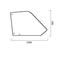 Стекло двери гора bobcat т 2250 , 2256 , 3571 , 40140 , 40170 , massey фергюсон