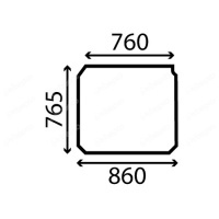 Люк в крыше jcb 528 , 530 , 531 , 532 , 533 , 827 / 80226