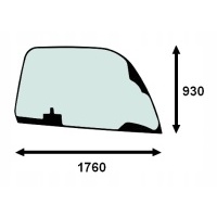 Боковое стекло правый jcb 532 - 70ag 536 - 95ag 538 - 60ag 538 - 70ag 542 - 70ag
