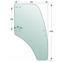 Стекло двери левая lindner geotrac 63 73 83 93 103
