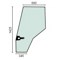 Стекло двери левая massey фергюсон 4435 4445 4455