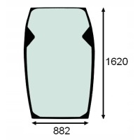 Стекло переднее jcb 532 536 - 95 538 - 60 538 - 70 542 - 70