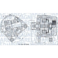 ALTERNATOR (14V , 120A) RENAULT GRAND SCE