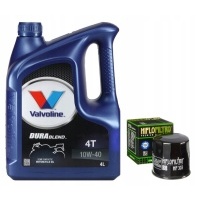 Масляный valvoline durablend 10w40 4l фильтр hiflo hf303 kawasaki honda yamaha