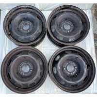 4× колесо штампованное peugeot oe 206 , 207 , 307 , partner , c3 , c4 , berlingo 6.0 