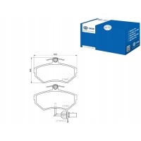 Колодки тормозной hella pagid 8e0698151b 8e0615115b