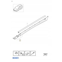 Накладка порога левая volvo xc60 2009 - 2017 39838810