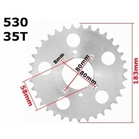 Зубчатая рейка вал задняя задняя 35z 530h quad atv diablo fuxin 150 / 200cc oem !