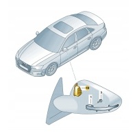 Оригинальные audi oe лампочка ostrz . помощник переключения пояса ruch 8w1949145