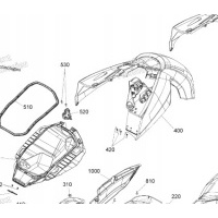 Пластик корпус расширительного can - am ryker 705016524
