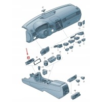 Volkswagen touareg 7p air - conditioning display and control панель 7p6907040db