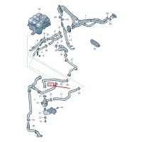 New audi rsq8 engine coolant hose 4m0819374cg