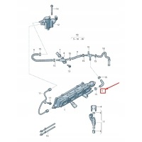 Volkswagen passat b6 3c fuel return line 03c133713j
