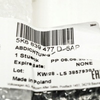 New volkswagen гольф mk6 rear left window aperture seal 5k6839477d5ap