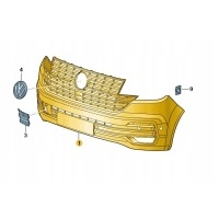 Бампер передний volkswagen транспортер 7la8072179b9 . продукт новый , oryginalny