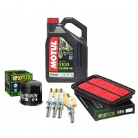 Motul 5100 10w40 4t 4l оригинал 4× свеча зажигания ngk cr8ek