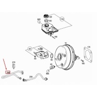 Mercedes - benz gle w166 engine coolant hose a1665010482 original