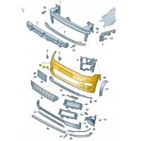Бампер передняя для volkswagen гольф vii 17 - 20r 5g0807217fp дек. оригинал