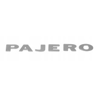 Наклейка nalepka надпись pajero серебренная 2x22 см mb782945